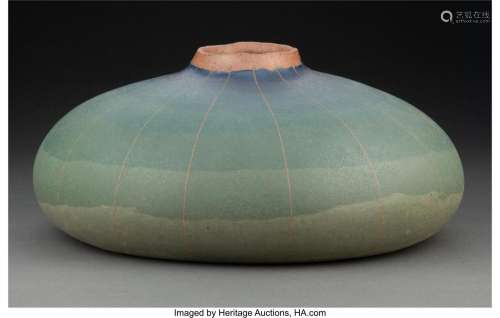 Zenji Miyashita (Japanese, 1939-2012) Vase Stoneware 6-1/2 x...