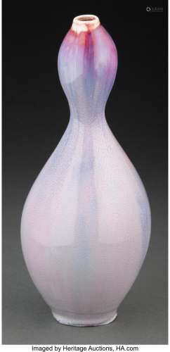 Gaei Matsuyama (Japanese, 1916-1963) Double Gourd Vase Glaze...