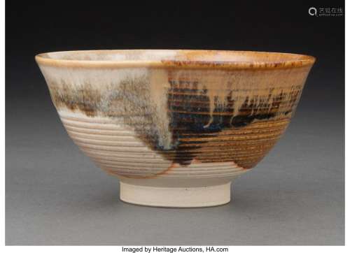 Miraku Kamei XV (Japanese, b. 1960) Tea Bowl Glazed stonewar...