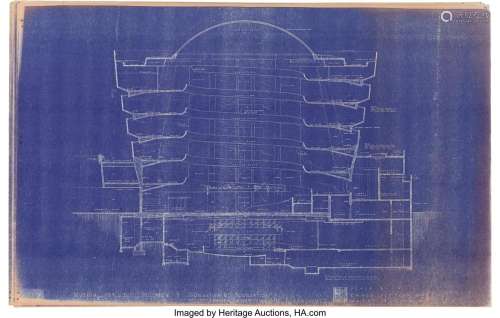 Frank Lloyd Wright (American, 1867-1959) Blueprints for the ...