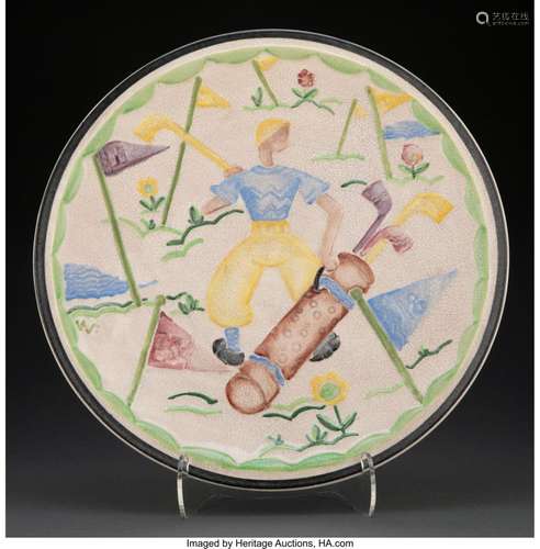 Viktor Schreckengost (American, 1906-2008) Golf Plate, Cowan...