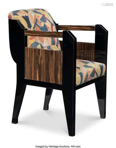 André Sornay (French, 1902-2000) Lacquer Desk Chair, circa 1...