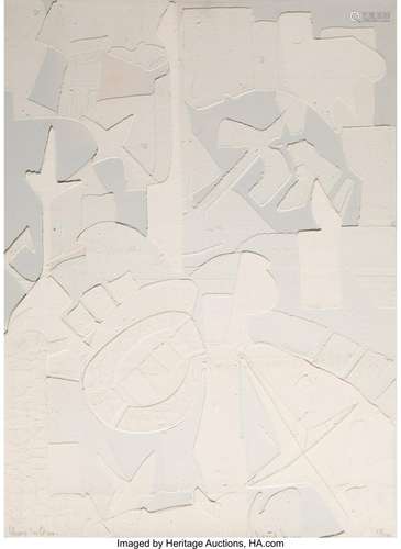 Marcel Janco (Romanian/Israeli, 1895-1984) Blanc sur Blanc, ...