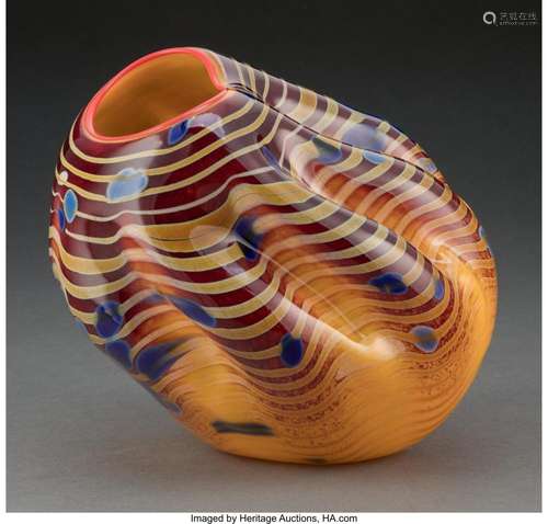 Dale Chihuly (American, b. 1941) Cinnamon Macchia, 2001 Blow...