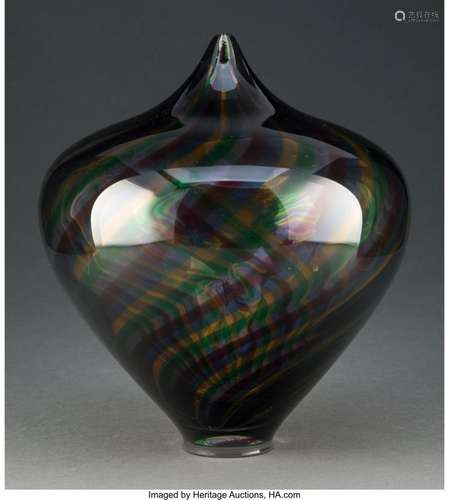 David Patchen (American, b. 1966) Foglio Vessel Blown glass ...