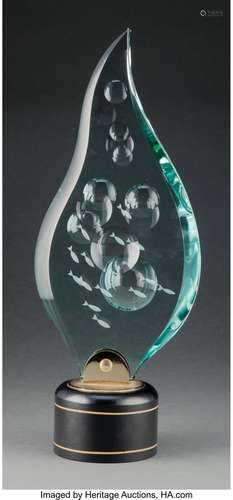 Bijan J. Bijan (Iranian, b. 1936) Aquarama, 1987 Glass 19-3/...