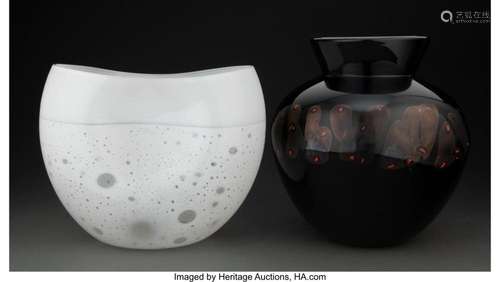 Alfredo Barbini (Italian, 1912-2007) Two Vases, circa 1970 G...