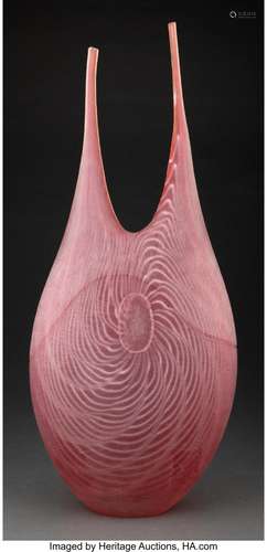 Alberto Dona (Italian, b. 1944) Vase Handworked and blown gl...