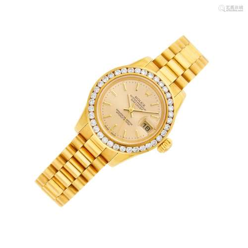 Rolex Gold and Diamond 'Oyster Perpetual Day Date' W...