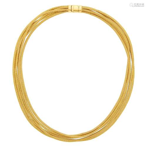 Multistrand Gold Necklace