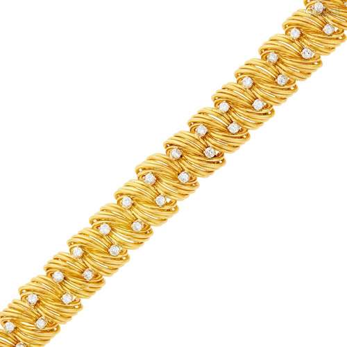 Gold and Diamond Bracelet