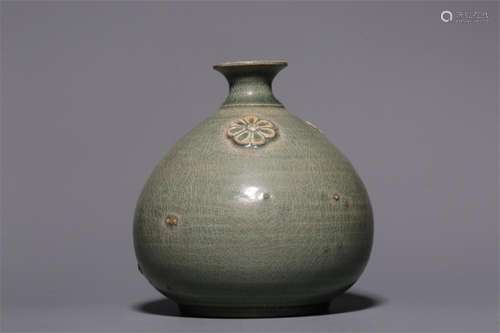 A Chinese Celadon Glazed Porcelain Vase