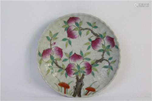 A Chinese Famille-Rose Porcelain Plate