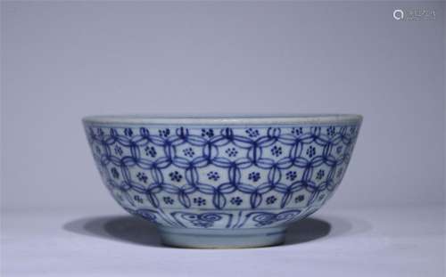 A Chinese Blue and White Porcelain Bowl