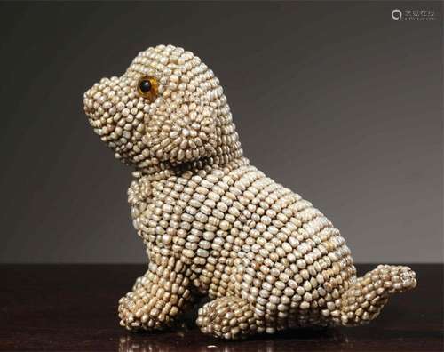 A Pearl Little Dog Decoration