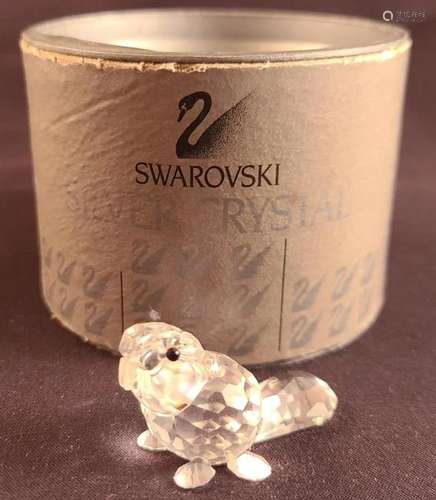 Swarovski Crystal 7616 Sitting Baby Beaver