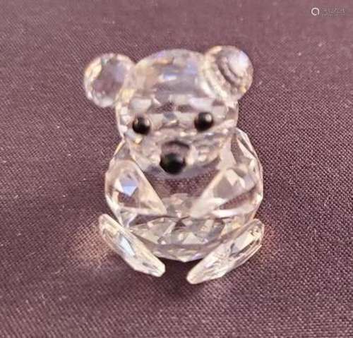 Swarovski Crystal Sitting Teddy Bear Cub