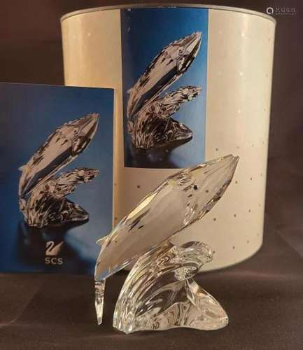 Swarovski Crystal SCS Whale with Missing Calf