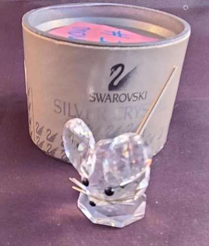 Swarovski Crystal 7631 Mouse Figurine