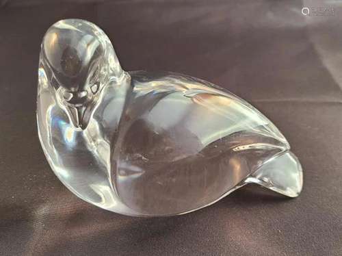 Val St. Lambert Kathleen DeSousa Dove Paperweight