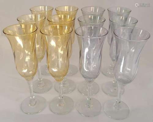 Lot of 12 High Quality Wine or Champaign Goblets