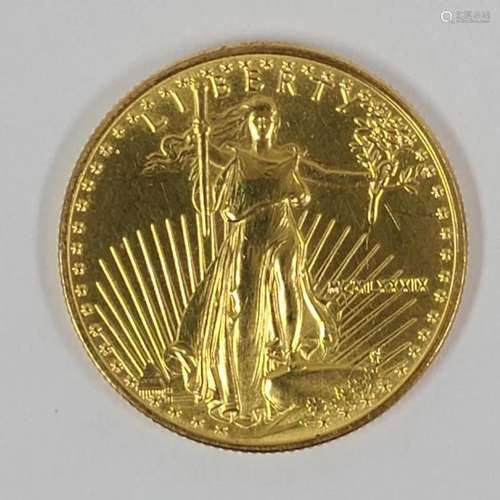 1989 Half Ounce Fine Gold American Eagle Coin