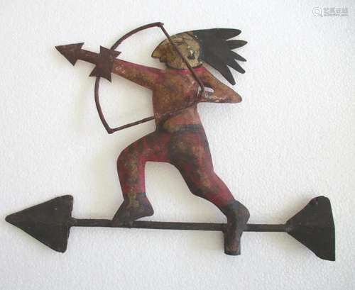 Iron man with bow and arrow weathervane