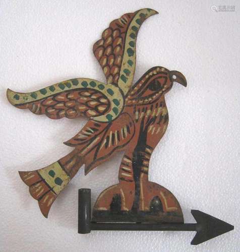 Iron eagle weather vane