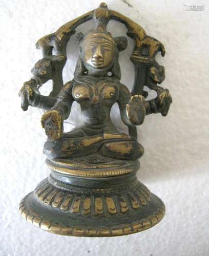 Brass Goddess Lakshmi / Laxmi Statue