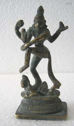 Indian bronze Shiva statue