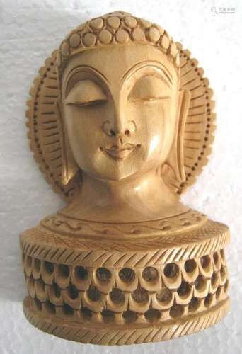 Fine wooden Buddha , open work