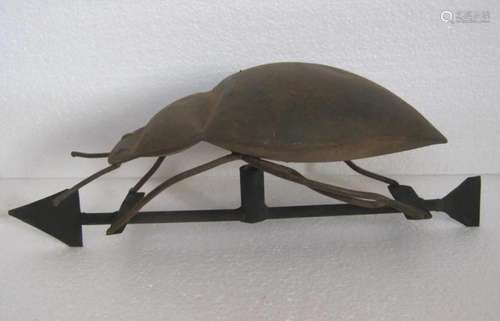 Iron Beetle weather vane detailed