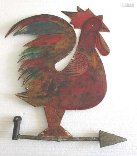 Iron Rooster cutout weathervane