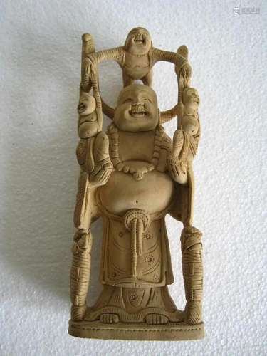 Wooden Chinese statue