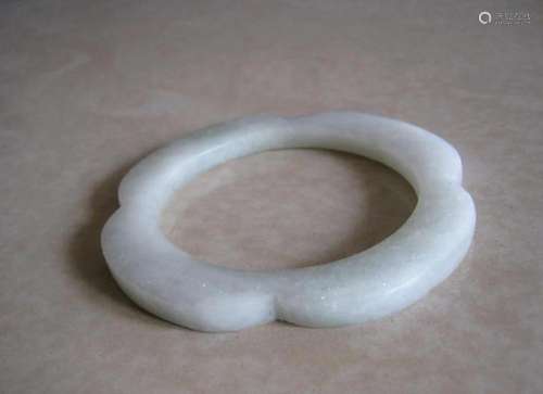 Jade bangle , unusual design