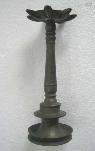 Bronze oil lamp 7 spouts