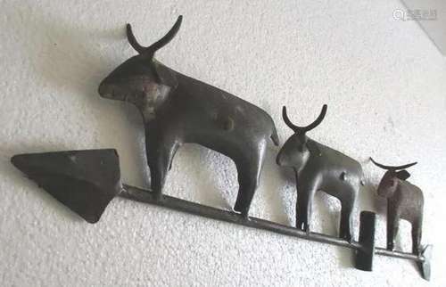 Three goat weather vane