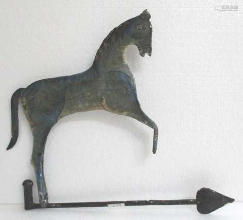 Jumping horse weather vane