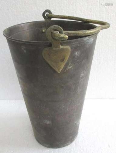 Bronze brass bucket / pail