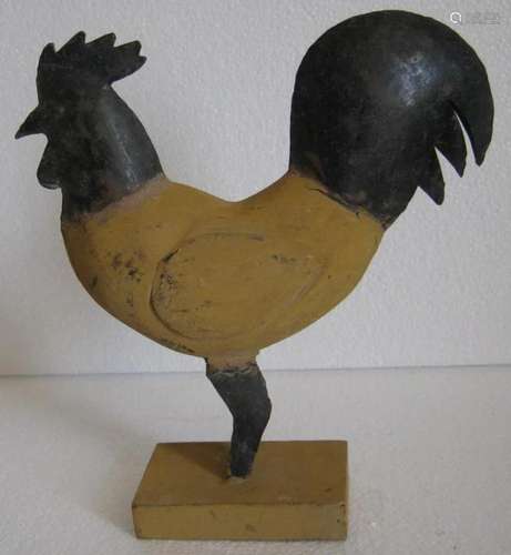 Wood and iron Rooster trade sign / store display