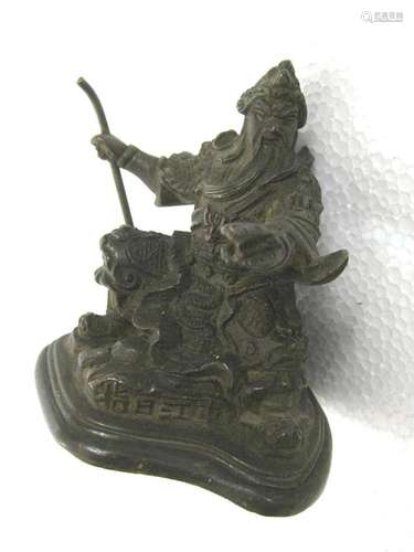 Bronze Chinese warrior detailed