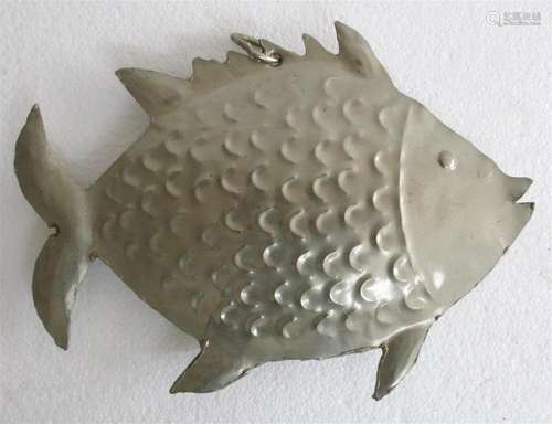 Iron fish embossed hanging , nickel