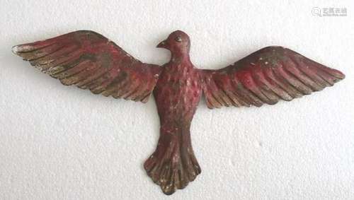 Iron flying bird embossed wall decoration