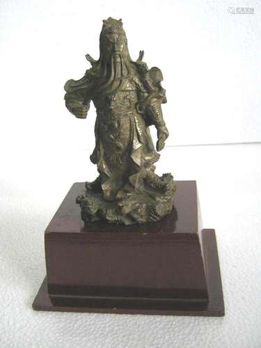 Chinese bronze figure , intricate details