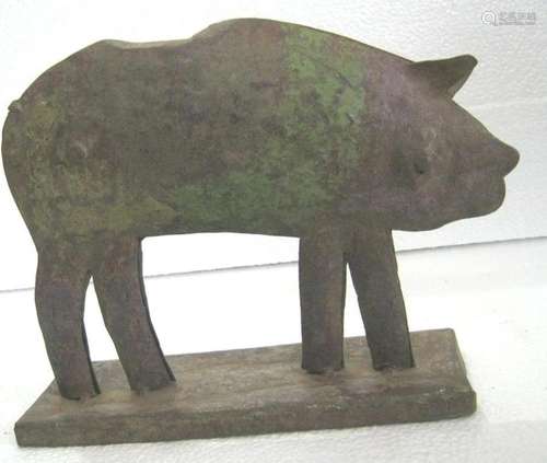 Iron pig trade sign , store display advertisement sign