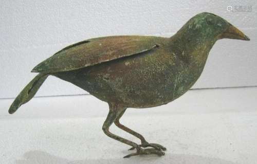 Iron bird decorative piece