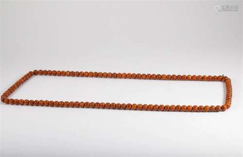 Qing Dynasty wax bead string
