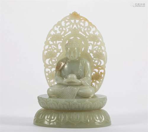 White Jade Buddha in the Qing Dynasty