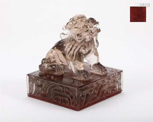 Qing Dynasty crystal seal