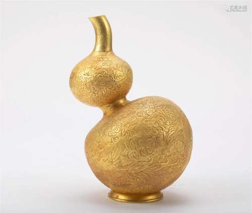 Pure gold gourd of Liao Dynasty